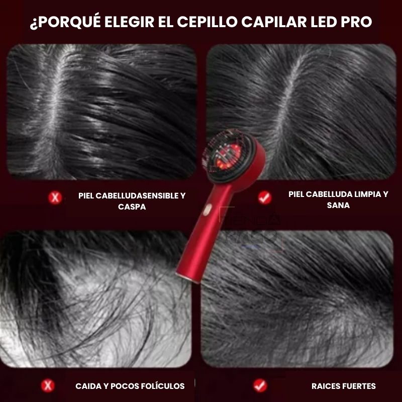 ✨ CEPILLO CAPILAR LED PRO