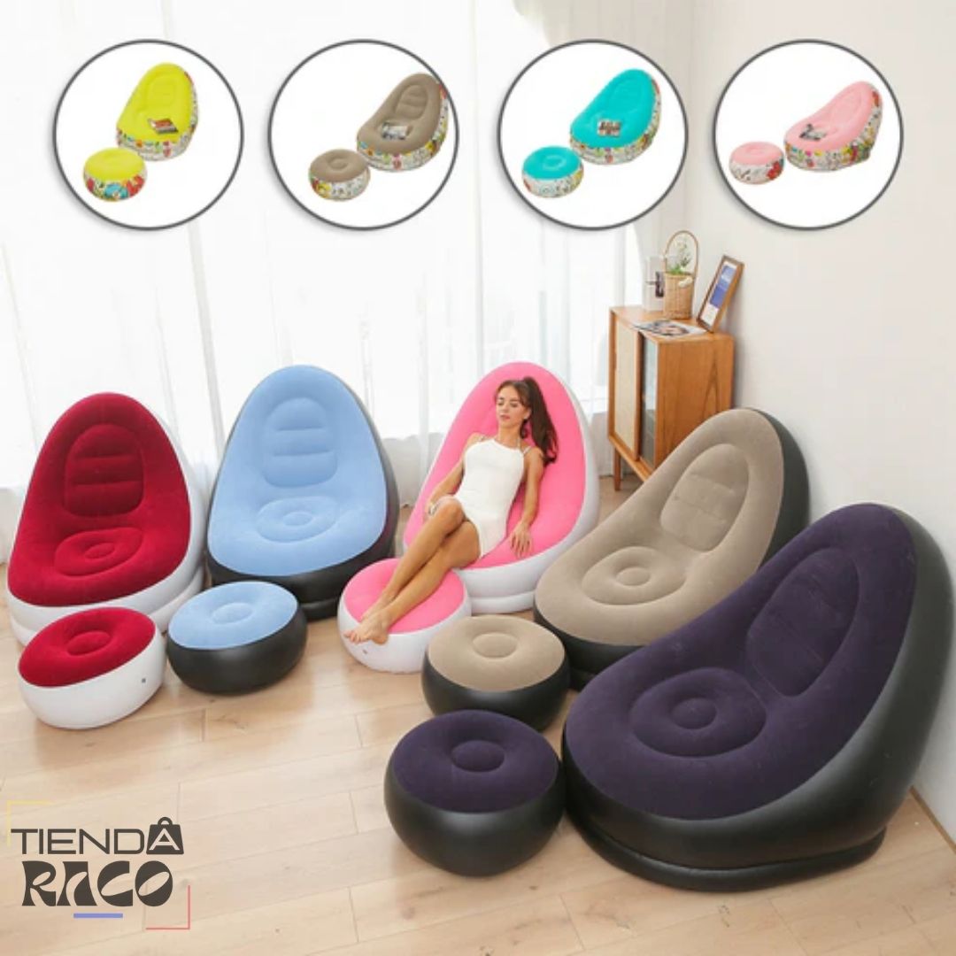 SILLÓN ÉLITE INFLABLE  2 EN 1 🛋️