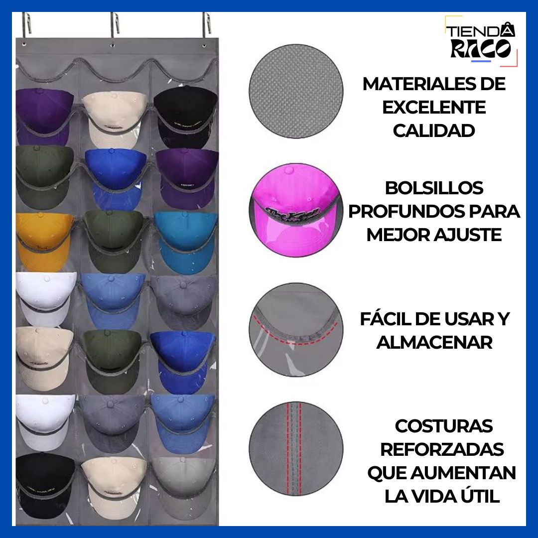 EXCLUSIVO ORGANIZADOR DE GORRAS Y ESTILO 🧢