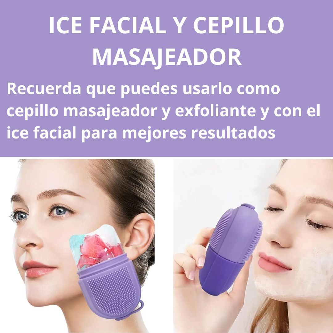 🧊ICE FACIAL Y MASAJEADOR SILICONA