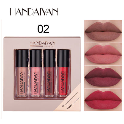 SET DE LABIALES HANDAIYAN x4 UND 💄