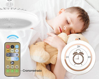 VENTILADOR DE TECHO CON CONTROL REMOTO Y LUZ 🍃